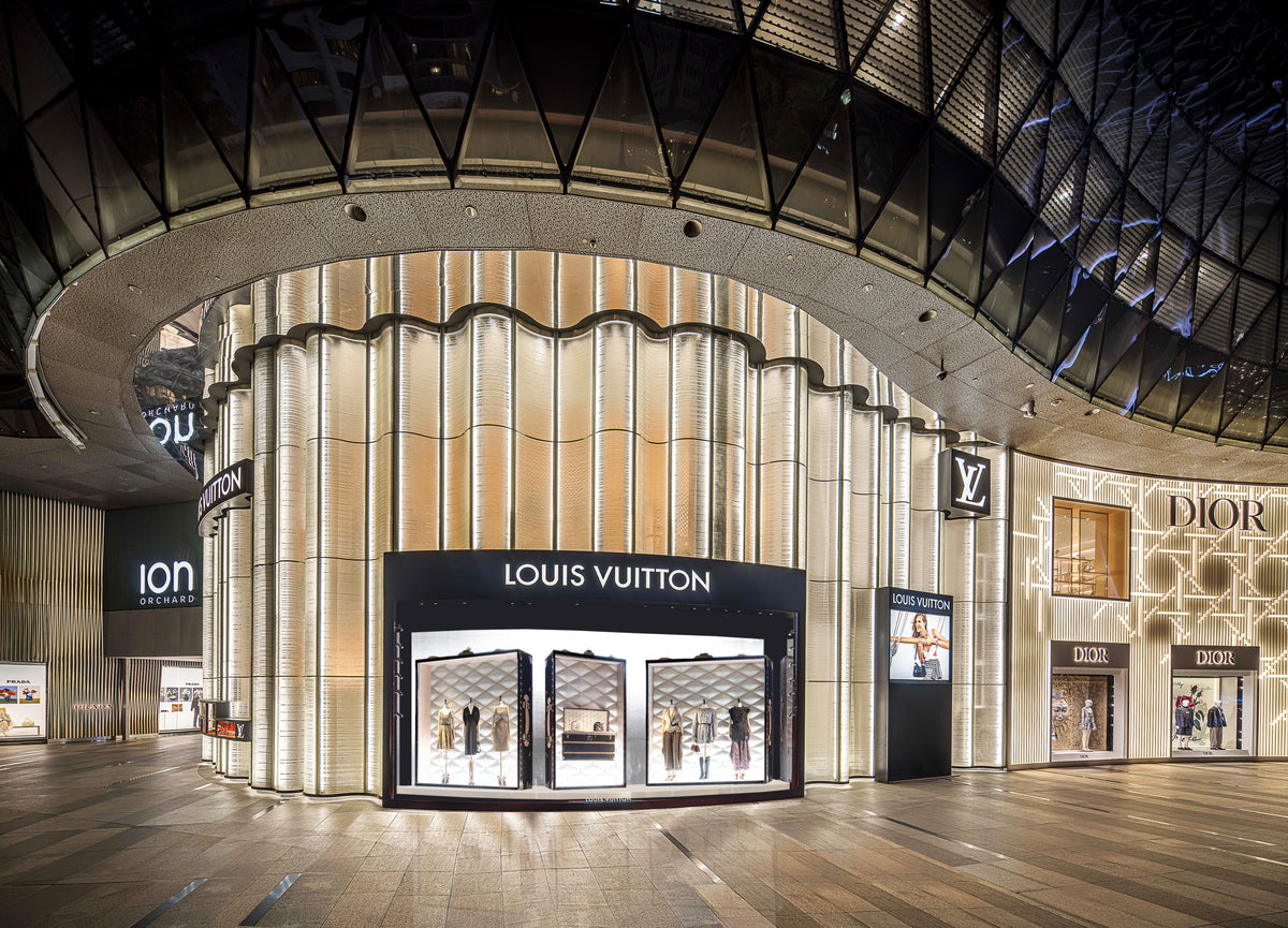 Louis Vuitton façade at Ion Orchard, Singapore